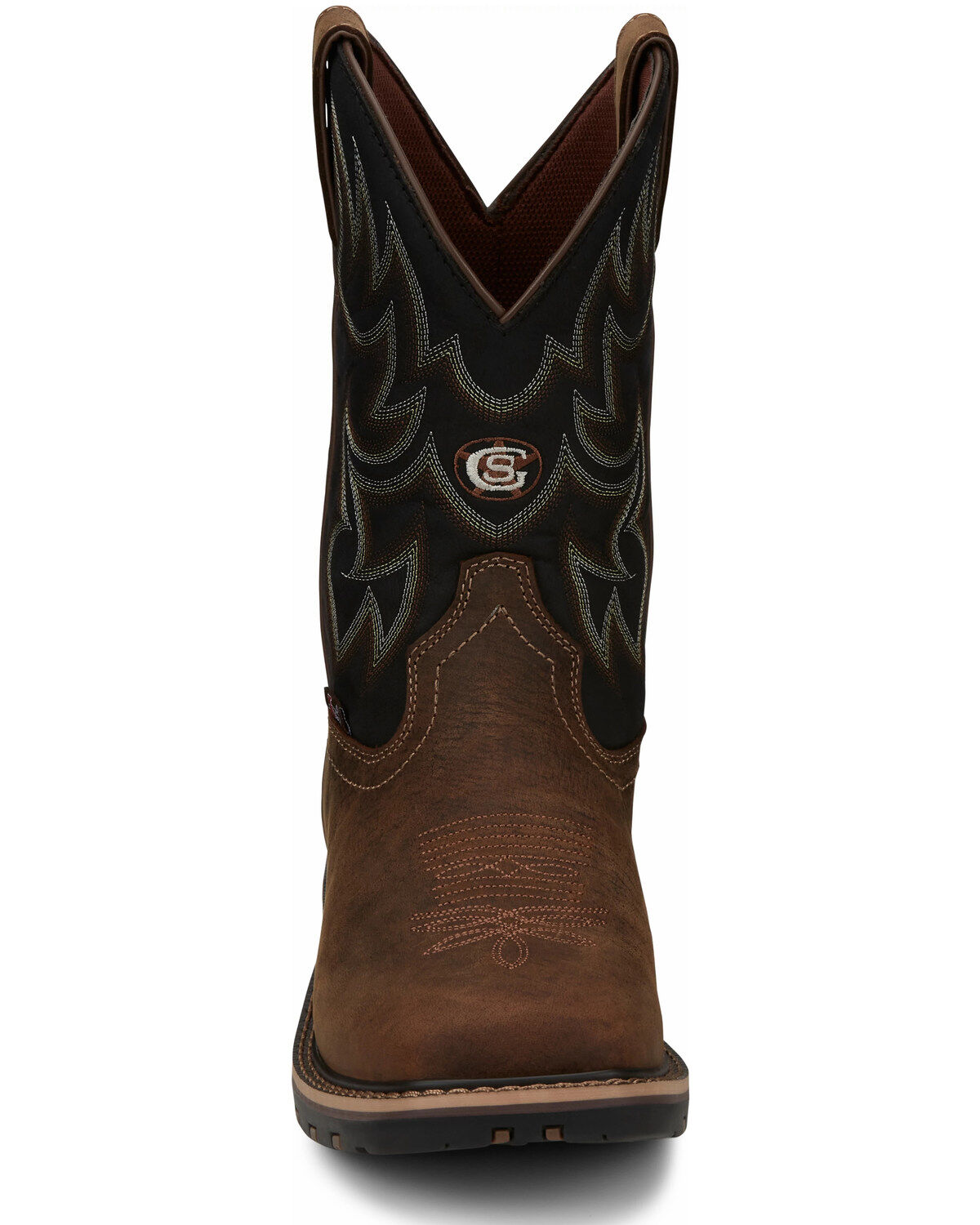 Image #5 - Justin Men's Fireman Black Performance Western Boots - Square Toe, Tan, hi-res