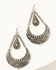 Image #1 - Shyanne Women's Luna Bella Teardrop Stone Earrings, Silver, hi-res