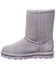 Image #3 - Bearpaw Girls' Elle Casual Boots - Round Toe , Grey, hi-res