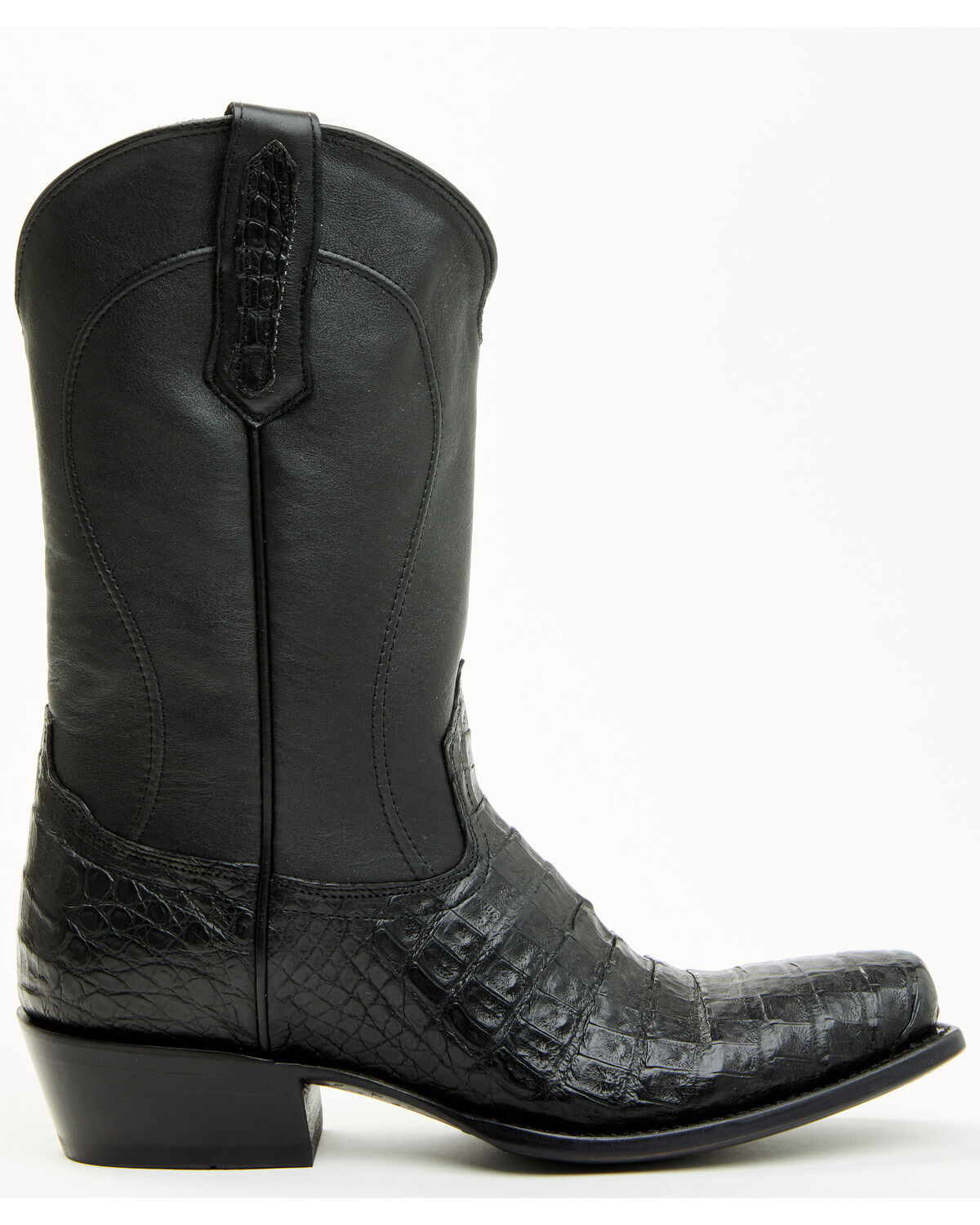 Image #2 - Cody James Black 1978&reg; Men's Mason Exotic Caiman Belly Western Boots - Square Toe, Black, hi-res