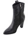 Image #2 - Milwaukee Leather Women's Studded Overlay Western Boots - Round Toe, Black, hi-res