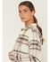 Image #2 - Carhartt Women's TENCEL&trade; Fiber Series Relaxed Fit Plaid Print Long Sleeve Flannel Shirt, Ivory, hi-res