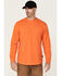 Image #1 - Hawx Men's Logo Long Sleeve Graphic Work T-Shirt - Big & Tall , Orange, hi-res