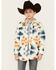 Image #1 - Fornia Girls' Southwestern Print Shacket, Pink, hi-res