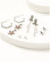 Image #1 - Shyanne Women's Boots, Horses, Cactus, and Stars Earring Set - 5 Piece, Silver, hi-res