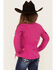 Image #4 - Shyanne Girls' Contrast Zip Softshell Jacket, Fuschia, hi-res