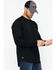 Image #5 - Hawx Men's Logo Crew Long Sleeve Work T-Shirt - Tall , Black, hi-res