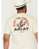Image #4 - Ariat Men's Ride 'Em Cowboy Short Sleeve Graphic T-Shirt, Natural, hi-res
