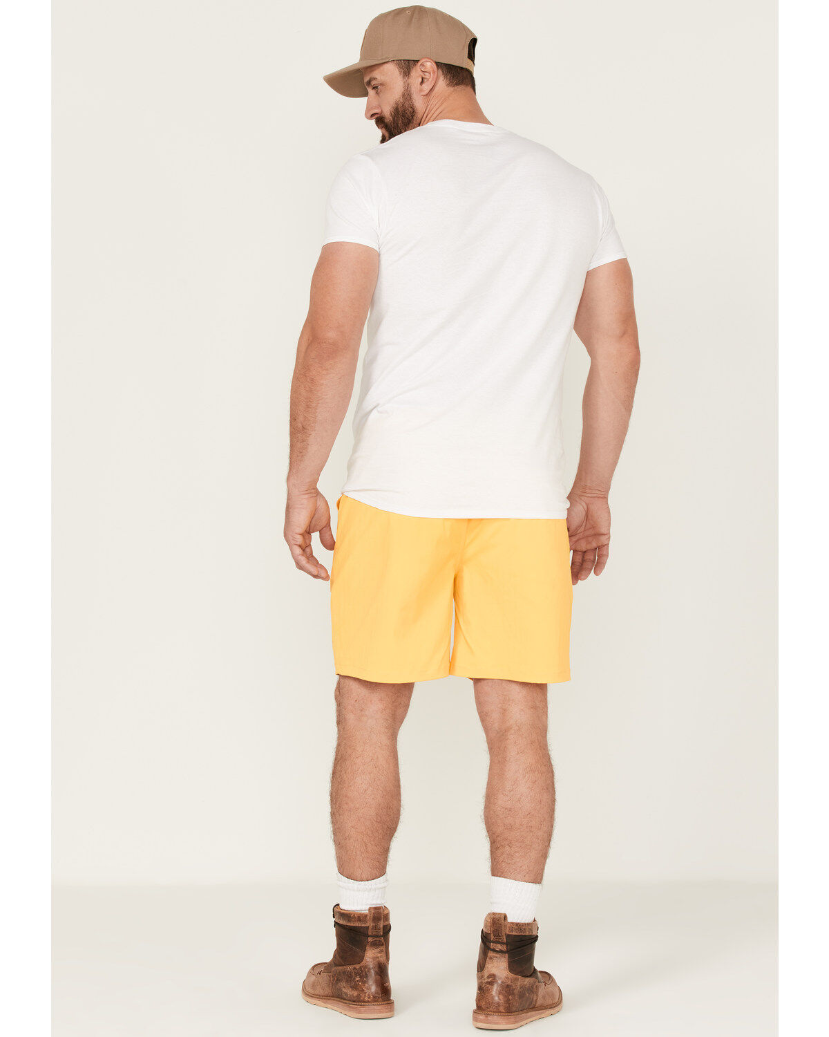 Image #3 - Brixton Men's Jupiter Service Crossover Shorts, Yellow, hi-res