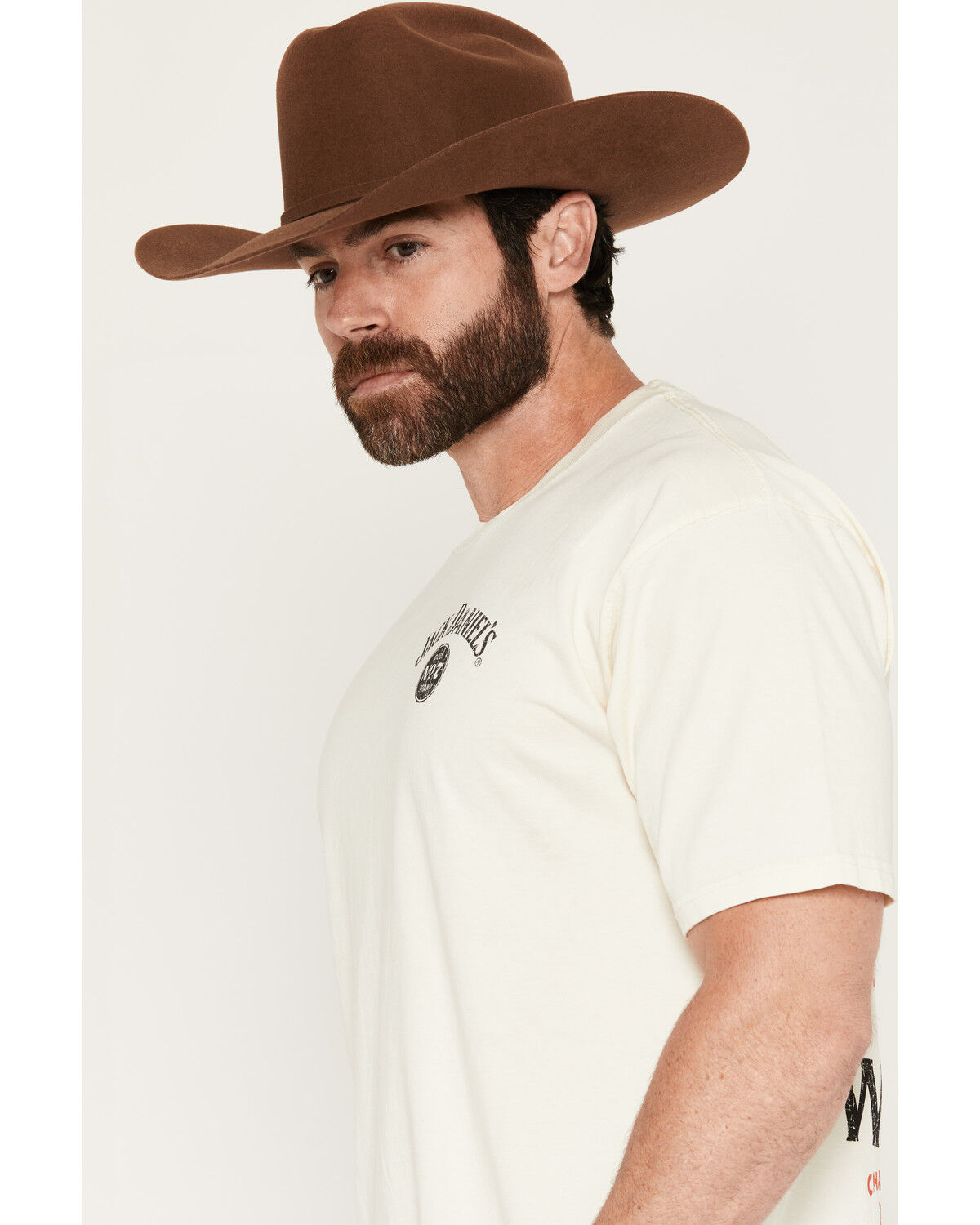 Image #3 - Jack Daniel's Men's Boot Barn Exclusive Old No. 7 Short Sleeve Graphic T-Shirt, Ivory, hi-res