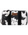 Image #1 - Wrangler Women's Cow Print Wallet , Black, hi-res