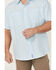 Image #3 - Resistol Men's Solid Short Sleeve Button-Down Western Shirt, Blue, hi-res