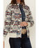 Image #3 - Shyanne Women's Maya Southwestern Print Softshell Bomber Jacket , Cream, hi-res