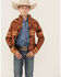 Image #1 - Cody James Boys' Stampede Southwestern Print Softshell Jacket , Tan, hi-res