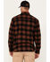 Image #4 - Hawx Men's Buck Plaid Print Long Sleeve Button-Down Flannel Shirt, Mahogany, hi-res