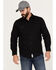 Image #1 - Resistol Men's Aspen Plaid Solid Long Sleeve Button Down Western Shirt , Black, hi-res