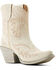 Image #1 - Ariat Women's Chandler Suede Western Booties - Snip Toe , White, hi-res