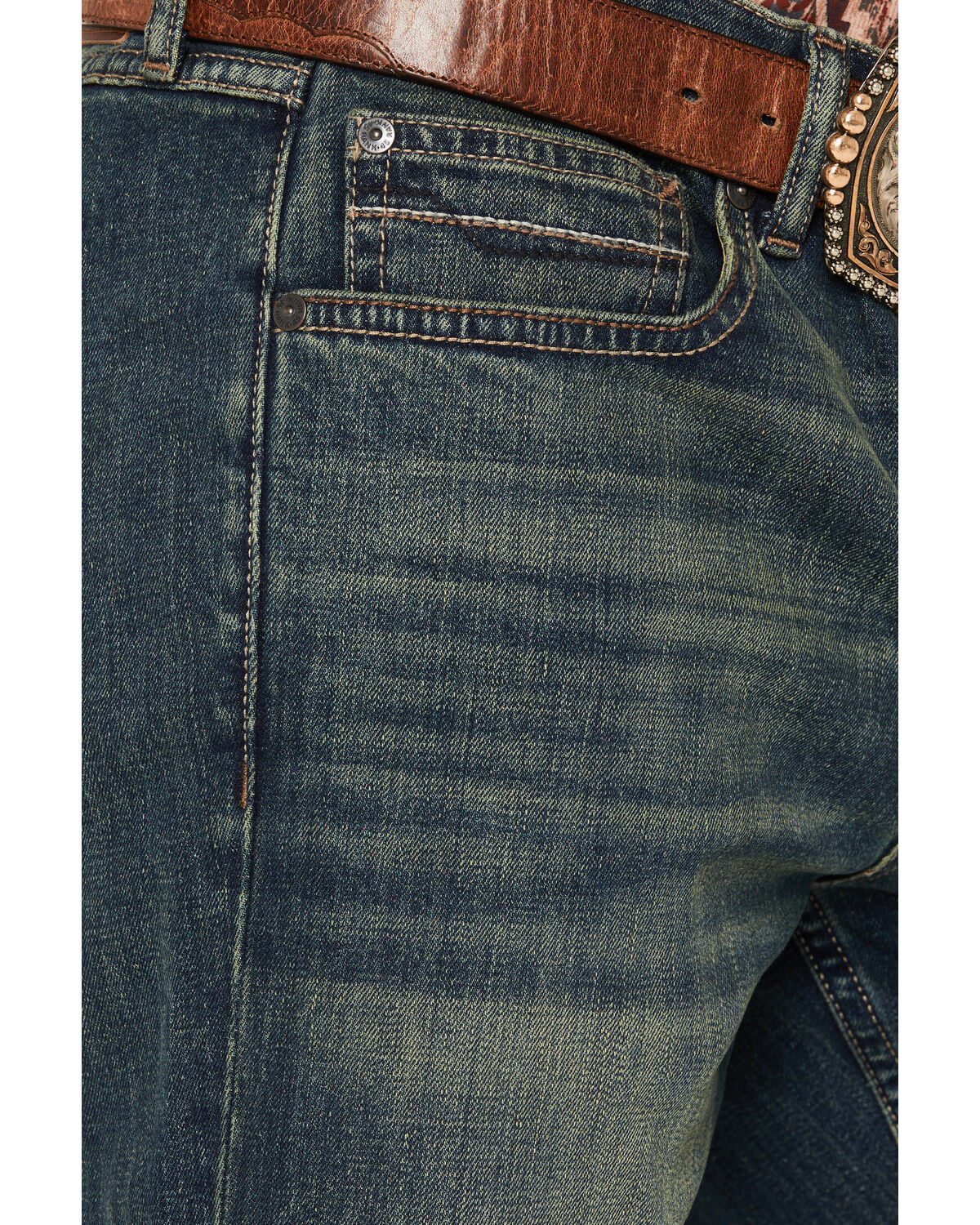 Image #2 - RANK 45&reg; Men's Rodeo Dark Wash Relaxed Bootcut Stretch Denim Jeans, Dark Wash, hi-res