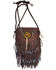 Image #1 - Kobler Leather Women's Dark Rossette Crossbody Bag, Dark Brown, hi-res