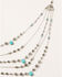 Image #1 - Shyanne Women's Shimmer Concho Multi Strand Waterfall Set, Silver, hi-res