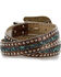 Image #3 - Angel Ranch Women's Stud & Stone Western Belt, Brown, hi-res