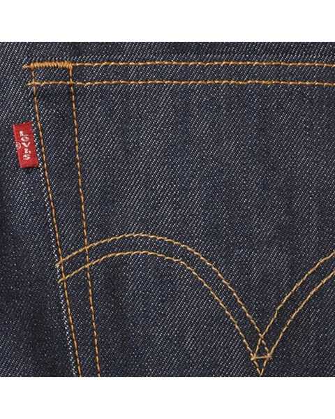 Image #5 - Levi's Men's 501 Original Shrink-to-Fit Regular Straight Leg Jeans, Indigo, hi-res