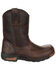 Image #2 - Georgia Boot Girls' 7" Athens Boots - Moc Toe, Brown, hi-res