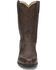 Image #4 - Justin Men's Classics Deerlite Roper Western Boots - Medium Toe, Dark Brown, hi-res