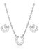 Image #2 - Montana Silversmiths Women's Delicate Glamour Horseshoe Jewelry Set , Silver, hi-res