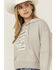 Image #2 - Cleo + Wolf Women's Whiskey O' Clock Graphic Cropped Hoodie , Light Grey, hi-res