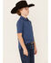 Image #2 - Rock & Roll Denim Boys' Short Sleeve Polo Shirt , Blue, hi-res