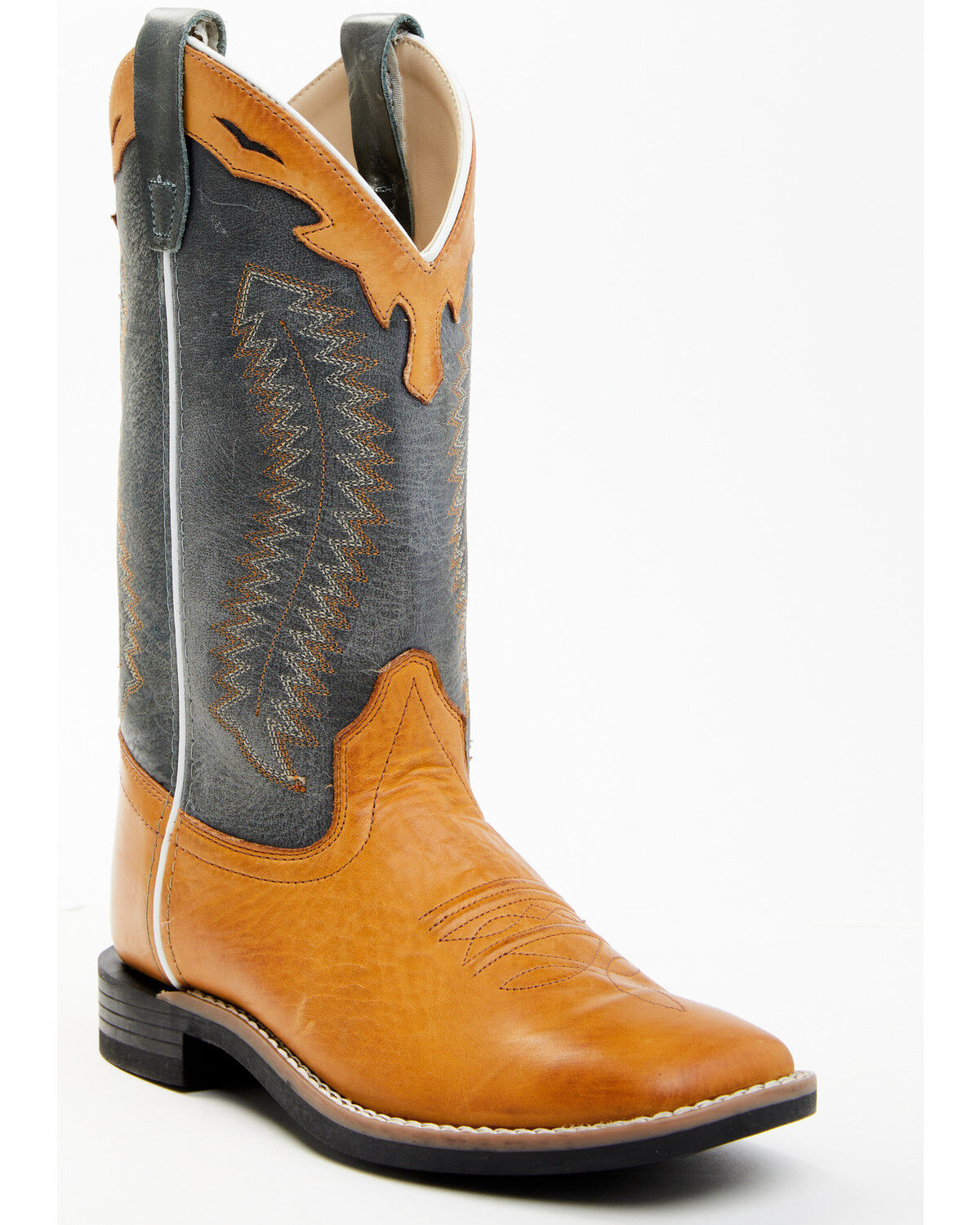 Image #1 - Cody James Boys' Barnwood Western Boots - Square Toe, Brown, hi-res