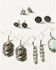 Image #2 - Shyanne Women's Luna Bella Earring Set - 6 Piece, Silver, hi-res