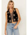 Image #1 - Shyanne Women's Velvet Beaded Vest , Black, hi-res