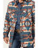 Image #3 - Rock & Roll Denim Men's Southwestern Print Jacquard Shacket, Teal, hi-res