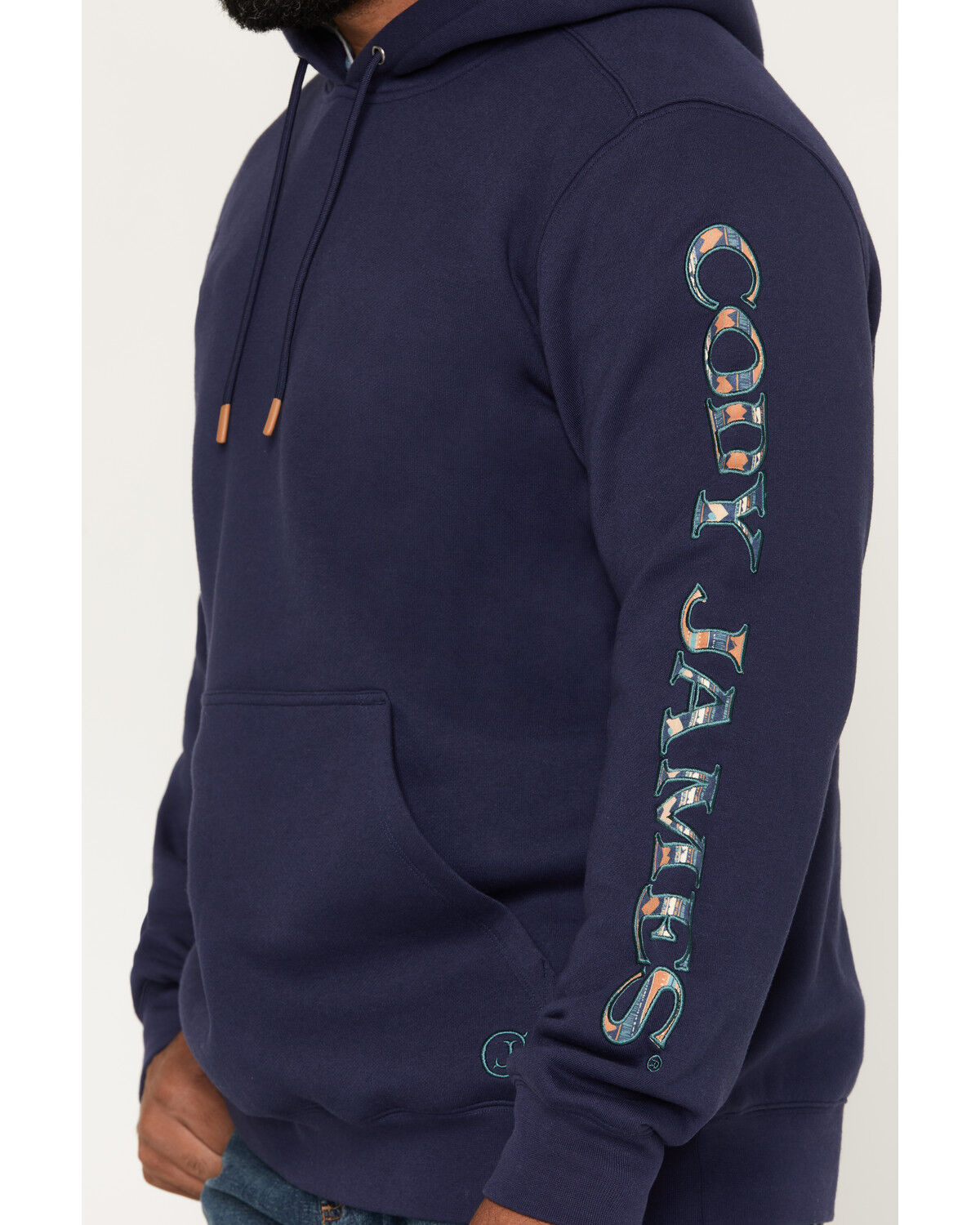 Image #3 - Cody James Men's Origin Logo Hooded Sweatshirt, Navy, hi-res
