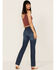 Image #3 - Cleo + Wolf Women's Slim Straight Signature Pocket Denim Jeans, Medium Wash, hi-res