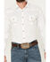 Image #2 - Wrangler Retro Premium Men's Solid Long Sleeve Snap Western Shirt - Tall, White, hi-res