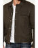 Image #3 - Brothers and Sons Men's Chambers Trucker Water Repellent Snap Zip Jacket, Dark Brown, hi-res