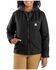 Image #1 - Carhartt Women's Washed Duck Sherpa-Lined Jacket , Black, hi-res