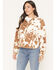 Image #1 - Shyanne Women's Roberta Polar Fleece Snap-Front Pullover, Coffee, hi-res