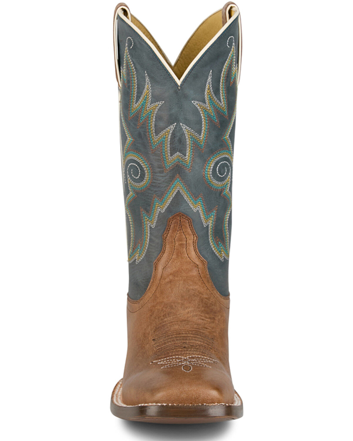 Image #4 - Tony Lama Women's Madison Western Boots - Broad Square Toe, Teal, hi-res
