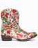 Image #2 - Roper Women's Ingrid Floral Western Booties - Snip Toe, Multi, hi-res