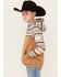 Image #2 - Hooey Boys' Southwestern Print Hooded Pullover, Black, hi-res