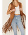 Image #3 - Fornia Women's Fringe Faux Suede Vest, Camel, hi-res