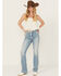 Image #1 - Cleo + Wolf Women's Skye Light Wash High Rise Bootcut Comfort Stretch Denim Jeans, Light Wash, hi-res