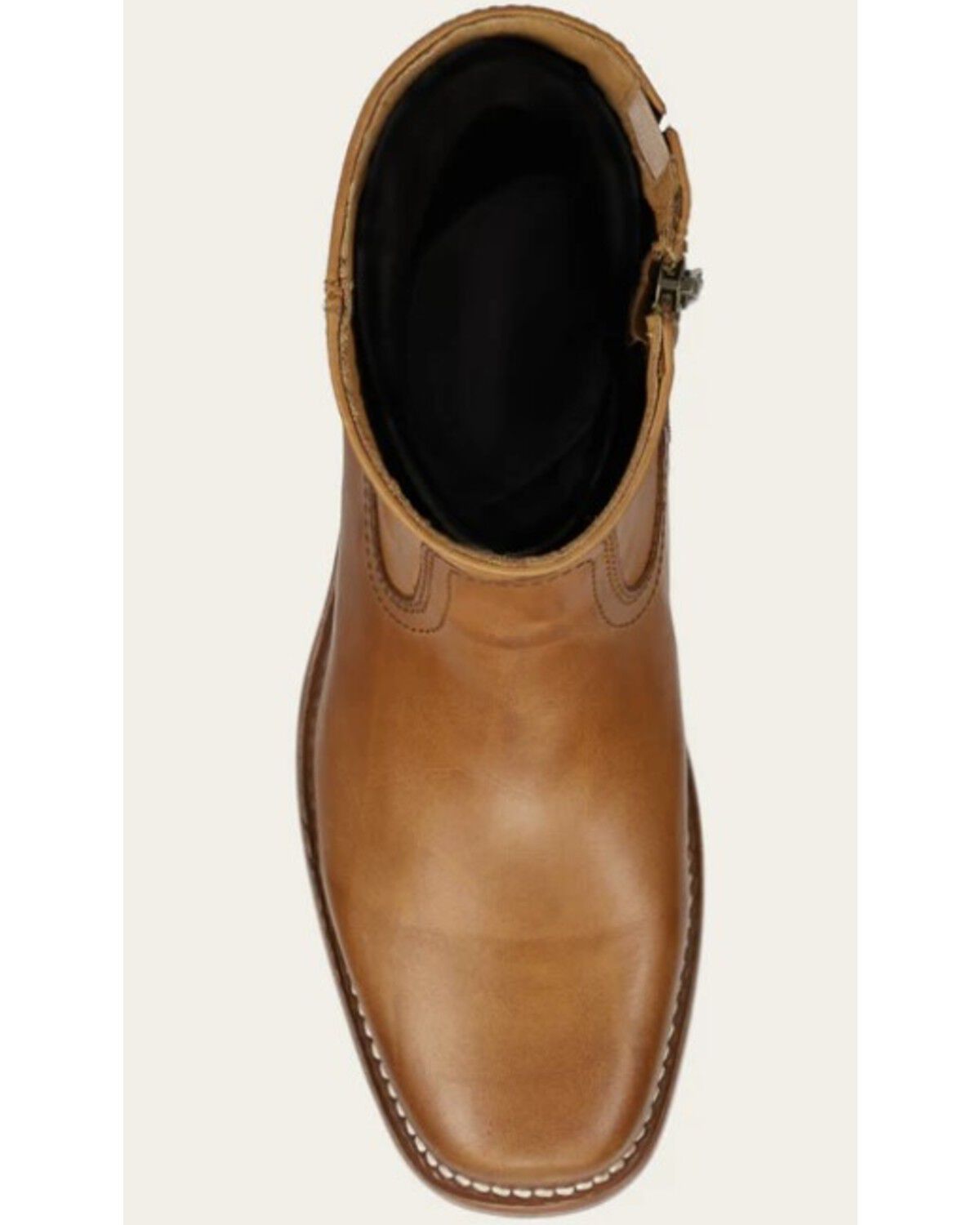 Image #3 - Frye Men's Campus Inside Zip Ankle Boots - Round Toe, Saddle, hi-res