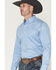 Image #2 - Wrangler X Cody Johnson Men's Paisley Print Long Sleeve Button-Down Western Shirt, Blue, hi-res