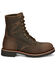 Image #2 - Chippewa Men's Wood Classic 2.0 8" Lace-Up Soft Work Boots - Round Toe , Bark, hi-res