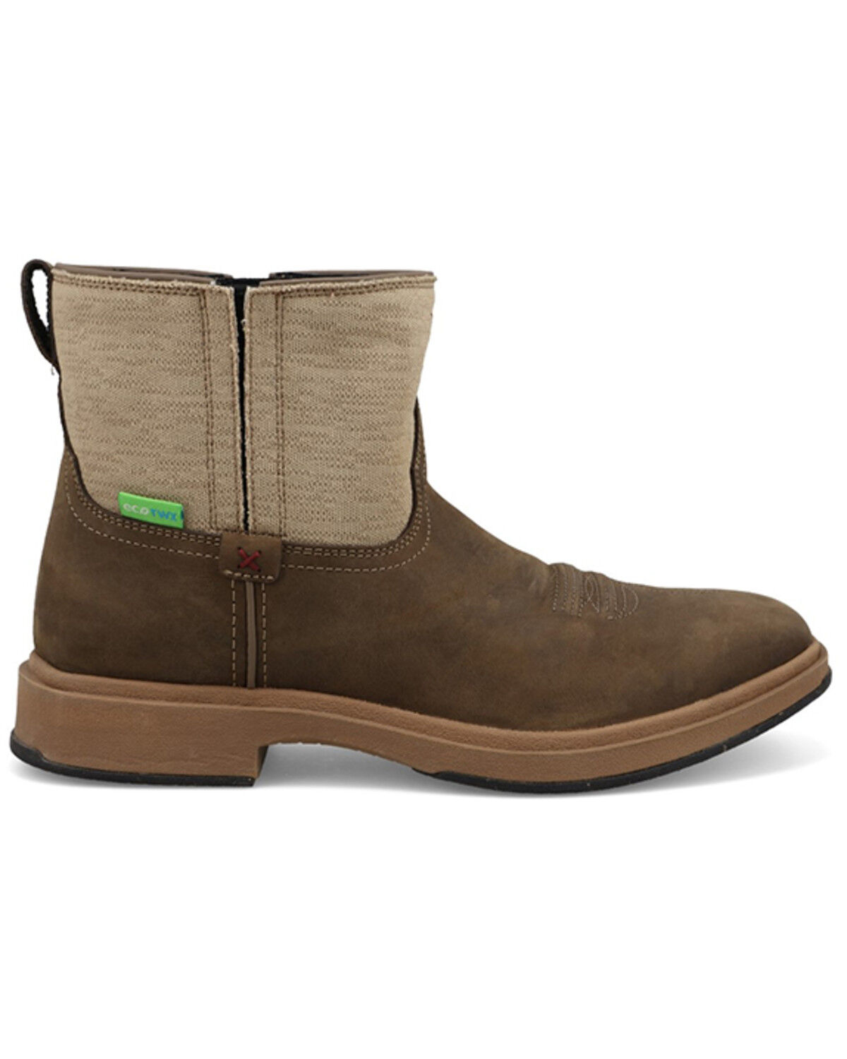 Image #2 - Twisted X Men's 6" UltraLite X&trade; Western Boots - Broad Square Toe, Khaki, hi-res
